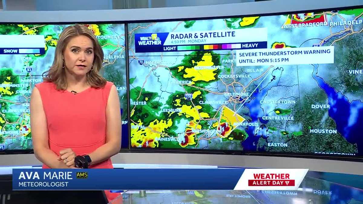 Baltimore weather: Severe storms Monday evening