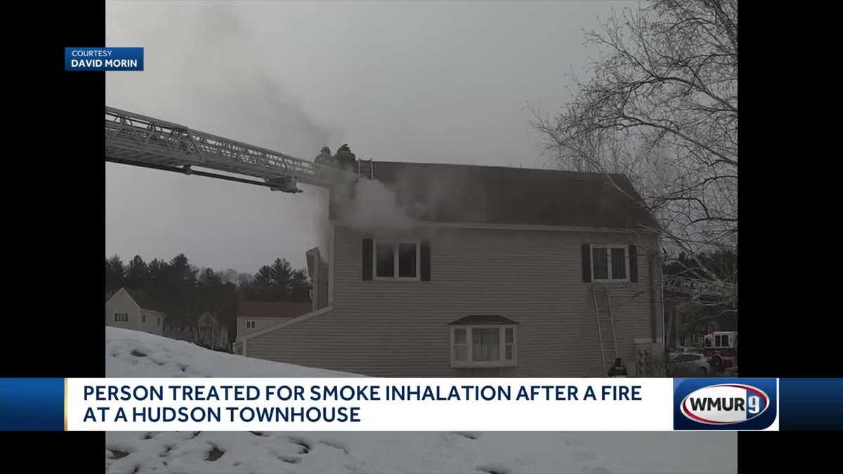 One person taken to hospital after Hudson townhouse fire