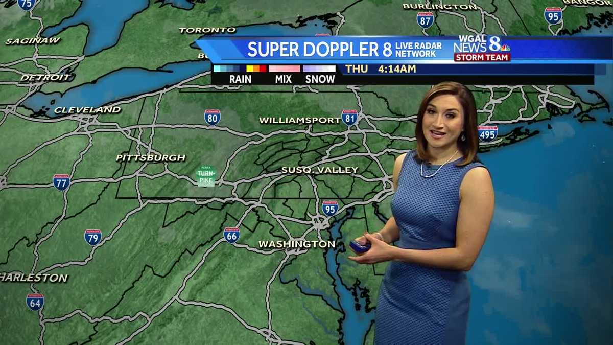 Mostly sunny and pleasant today