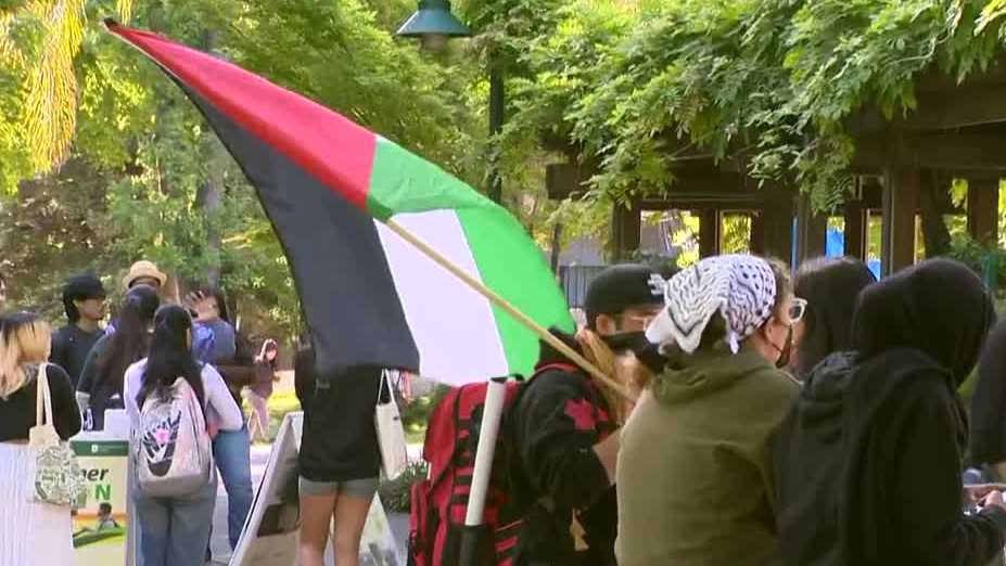 Pro-Palestinian Sacramento State students protest Israel - KCRA