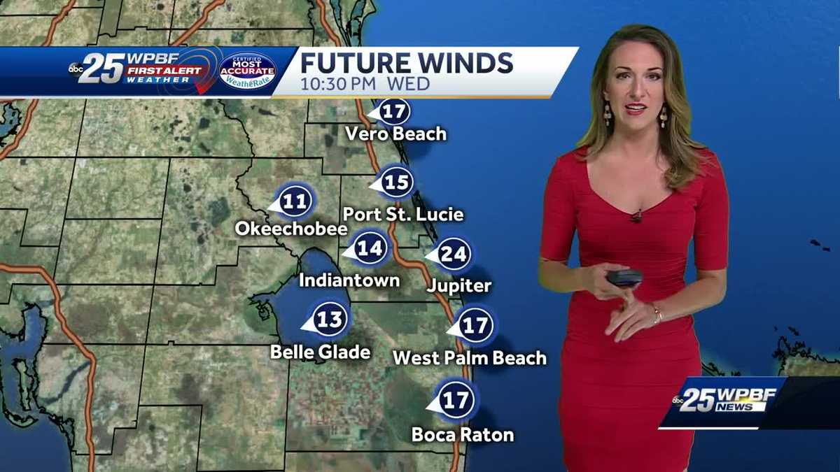 Windy and warmer Wednesday