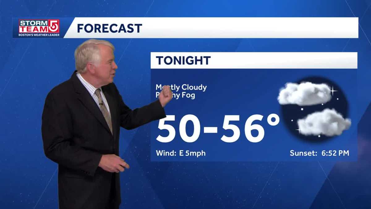 Video: Cloudy overnight with more patchy fog
