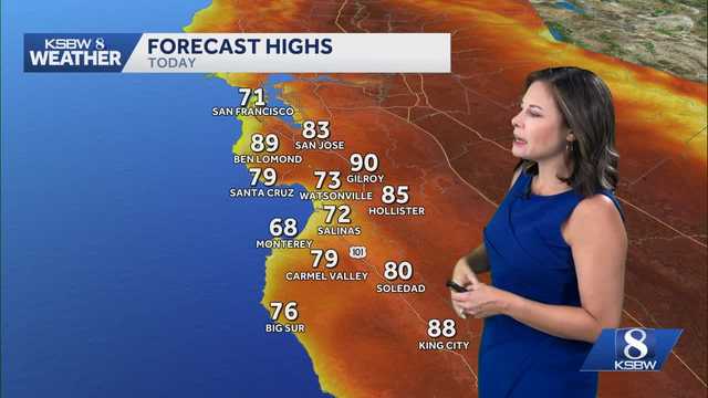 Monsoonal moisture brings us more clouds sunday-monday with a dry thunderstorm risk