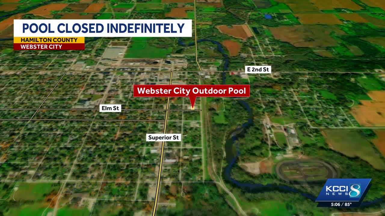 Webster City outdoor pool closed after broken glass goggles found in the water