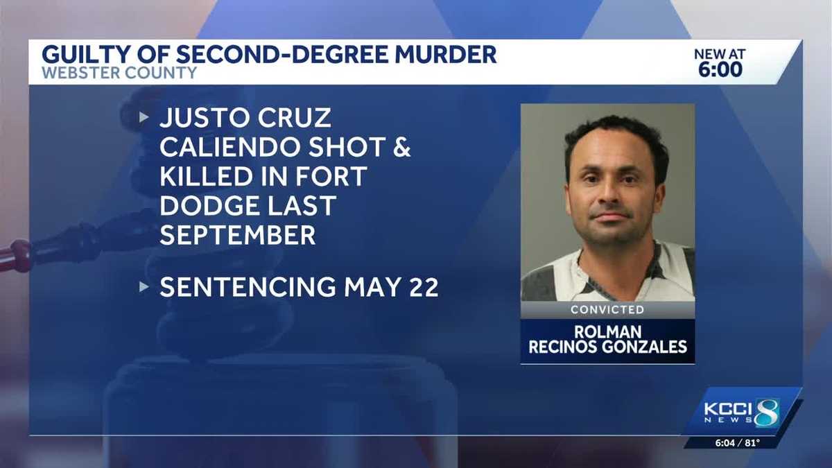 Des Moines man convicted of second-degree murder in Fort Dodge shooting