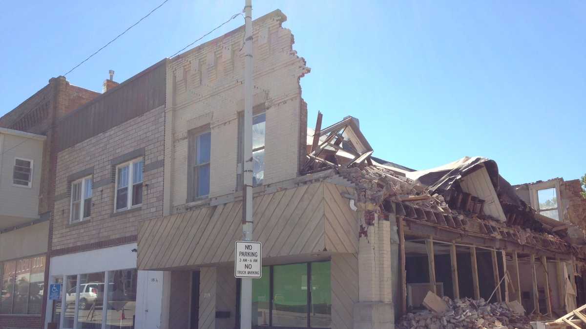 Family inside when 2-story building collapses