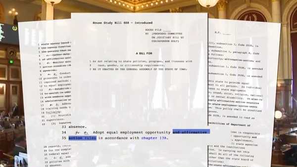 bill removing state affirmative action measures approved by iowa house panel