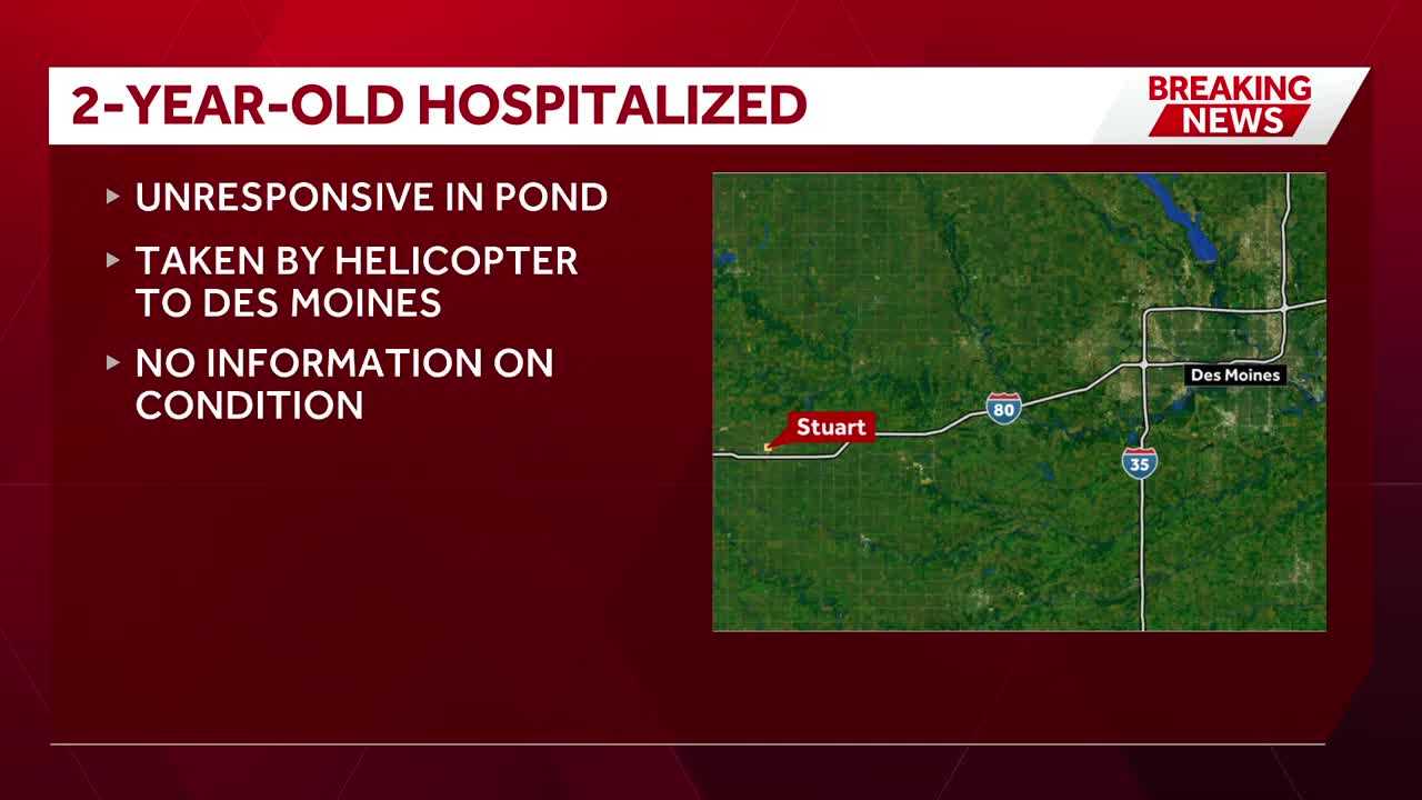 2-year-old hospitalized after being found unresponsive in Stuart pond