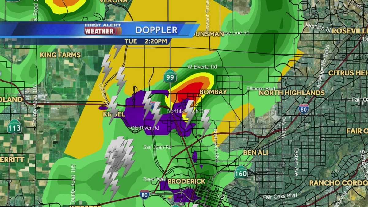New severe thunderstorm warning issued; funnel clouds spotted in Sacramento