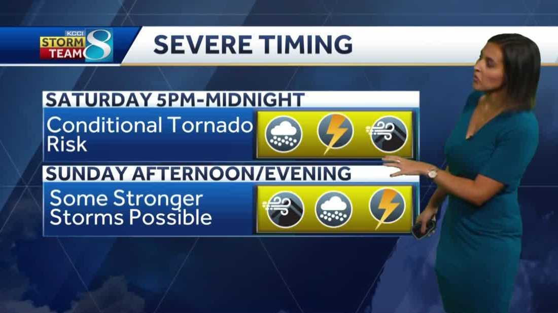 Chances for strong storms this weekend