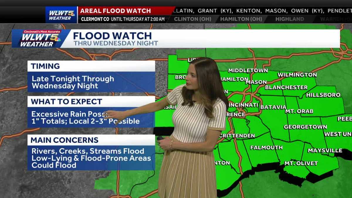 Rain, storms prompt Flood Watch for Cincinnati area