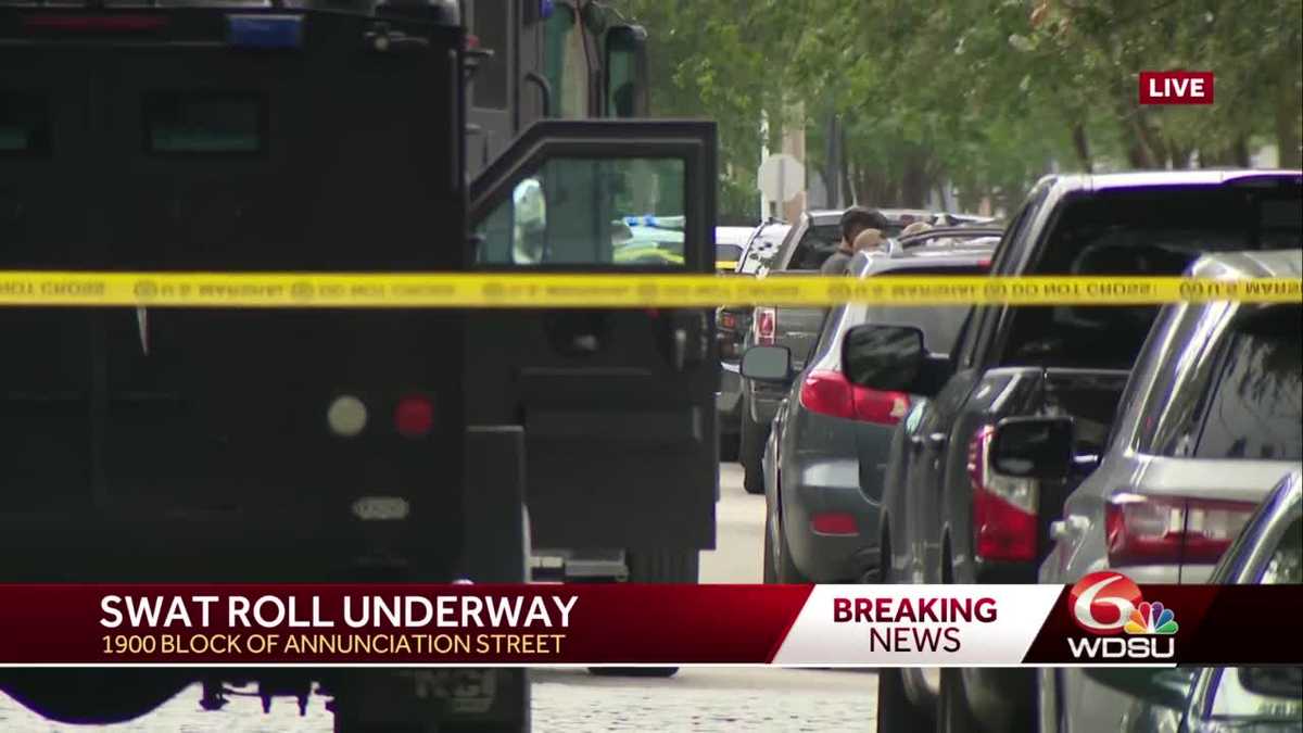 New Orleans murder suspect SWAT roll arrests