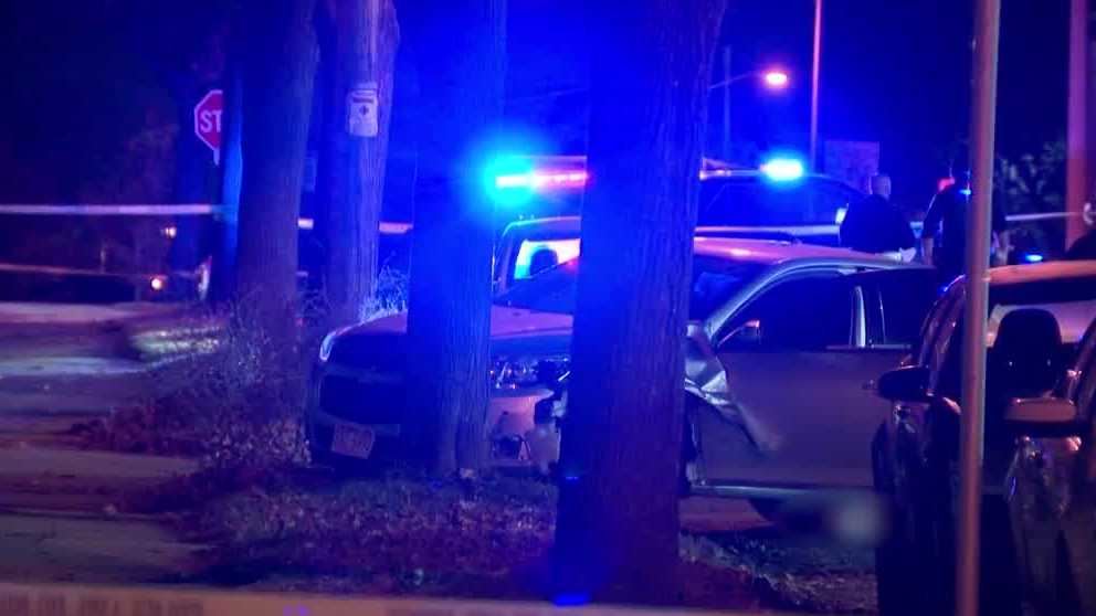 Milwaukee police investigate car crash at deadly shooting scene - WISN