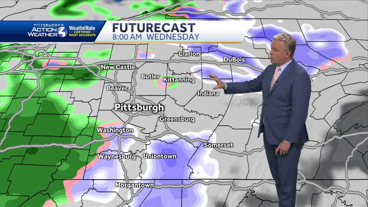 Chance for snowflakes Wednesday morning