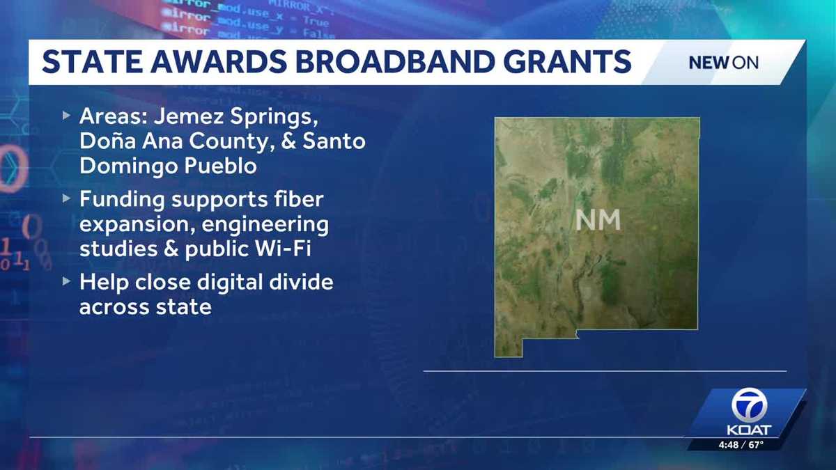 New Mexico awards $300,000 in broadband planning grants