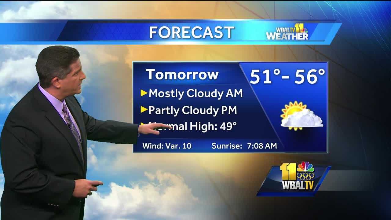 Cloudy Sunday Ahead With Temps In 50s