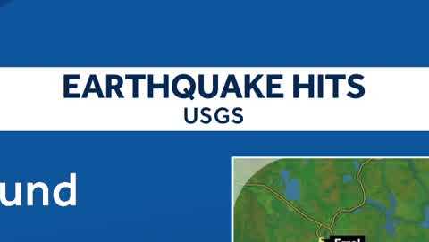 An earthquake strikes near the New Hampshire border