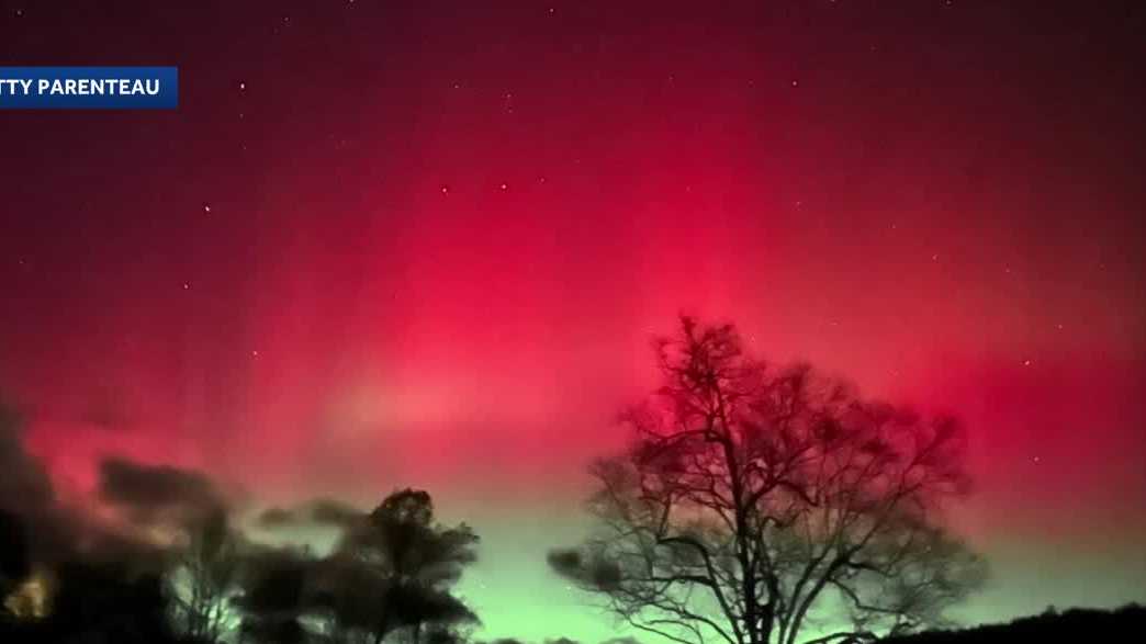 Northern lights seen over New Hampshire skies Tuesday night