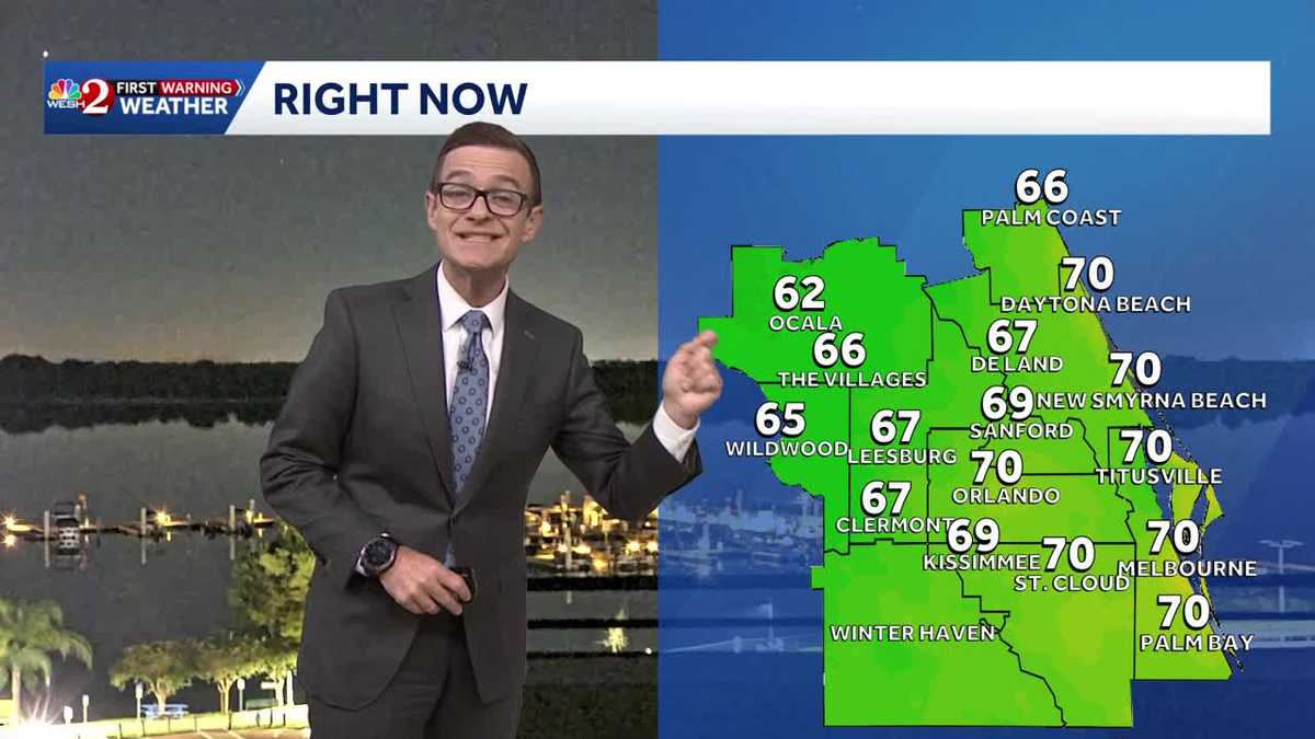 Sunny skies, highs in the upper 80s Tuesday for Central Florida