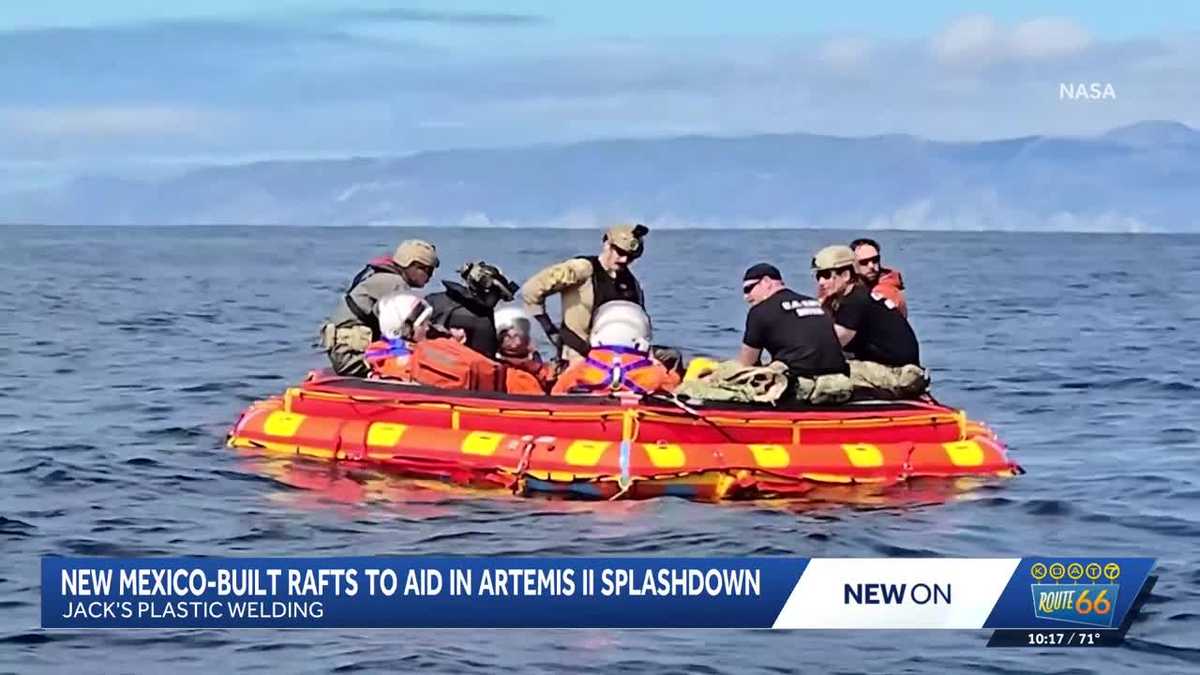 New Mexico-built rafts to help Artemis II splashdown off California coast
