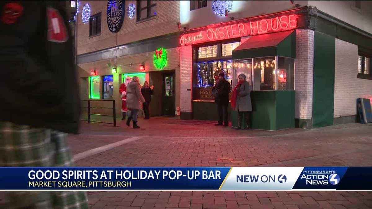 Holiday popup bar opens in Market Square, serving holiday cheer