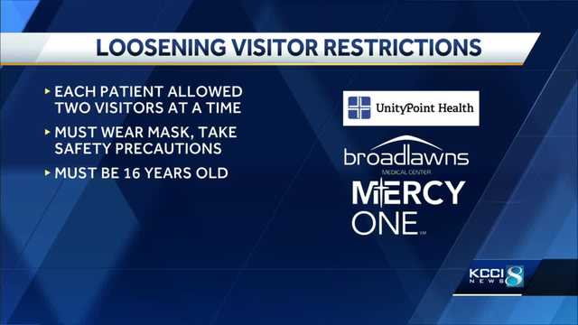 Des Moines metro hospitals loosen COVID-19 visitor restrictions - Vimarsana News