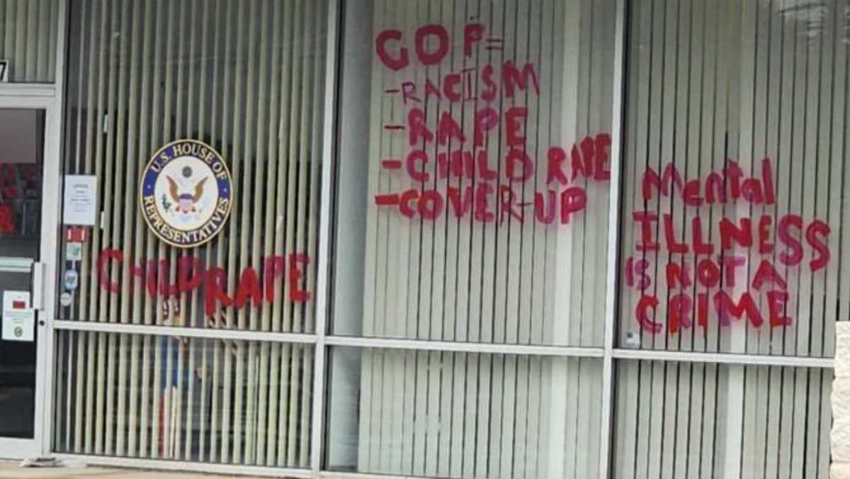 Vandalism at Rep. Mike Kelly's office in Pennsylvania