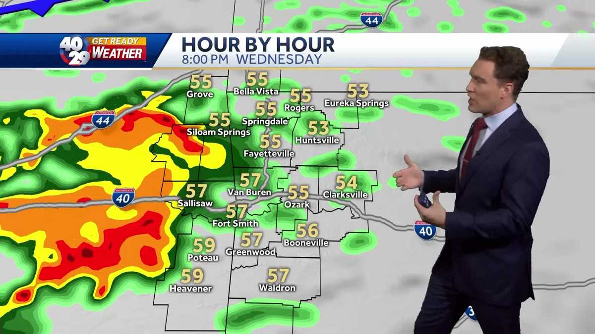 Tracking potential for heavy rain