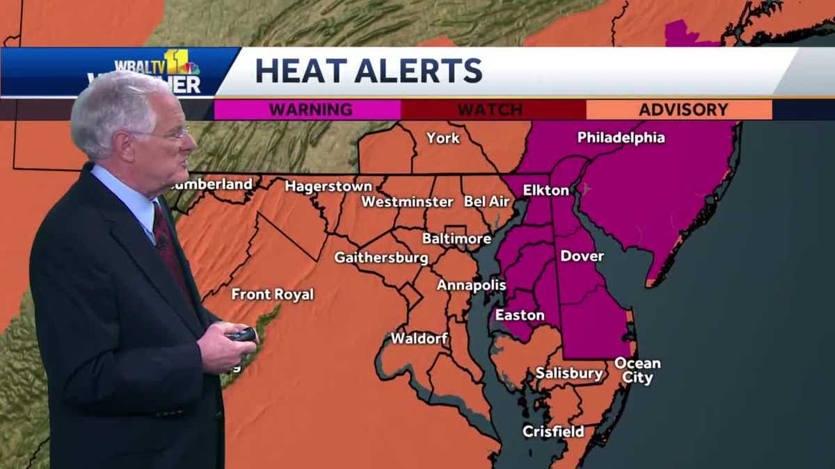 Heat advisory in Baltimore area today