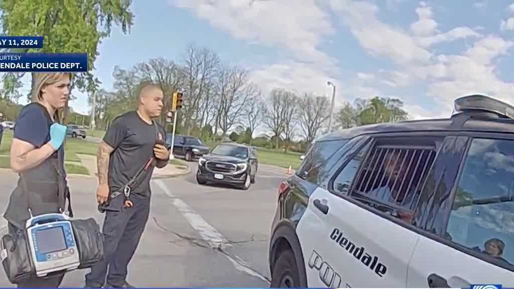 WATCH: Glendale police chase ends in three-car crash, driver arrested - Vimarsana News