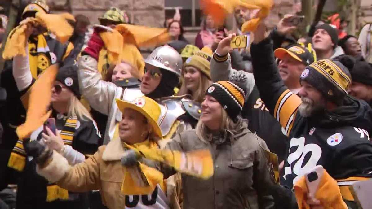 Steelers pep rally gets fans fired up for playoff game vs. Texans