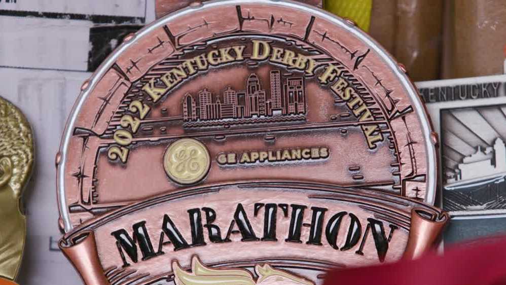 2022 finisher medals for Kentucky Derby Festival mini and full marathon
