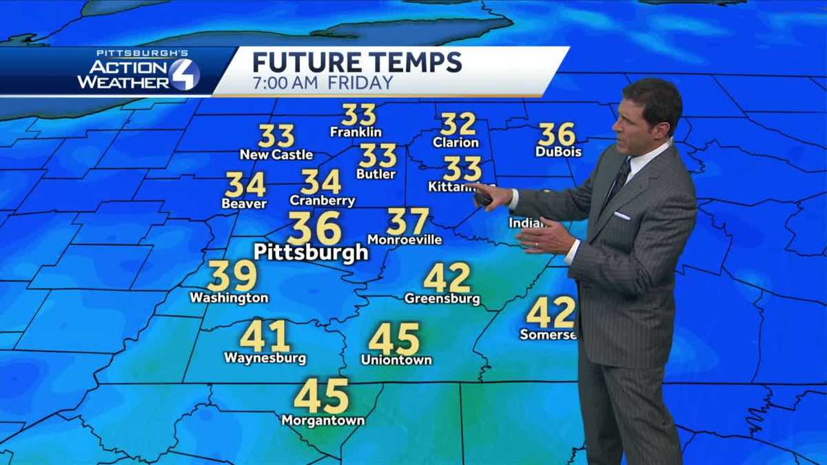 Sunshine and warmer temperatures on Thursday