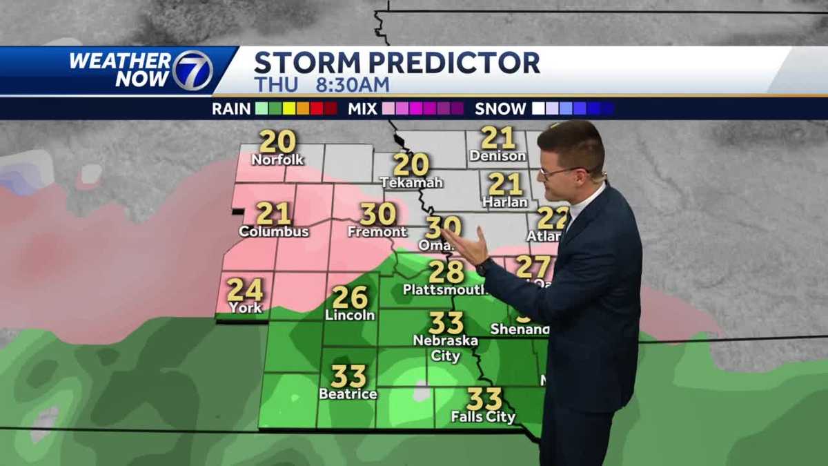 Omaha morning weather forecast for Wednesday, December 7