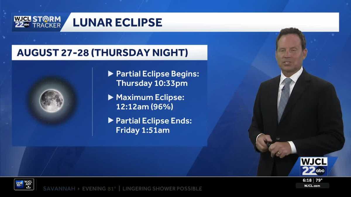 Tracking rain chances and when to spot a lunar eclipse in Southeast Georgia, Lowcountry