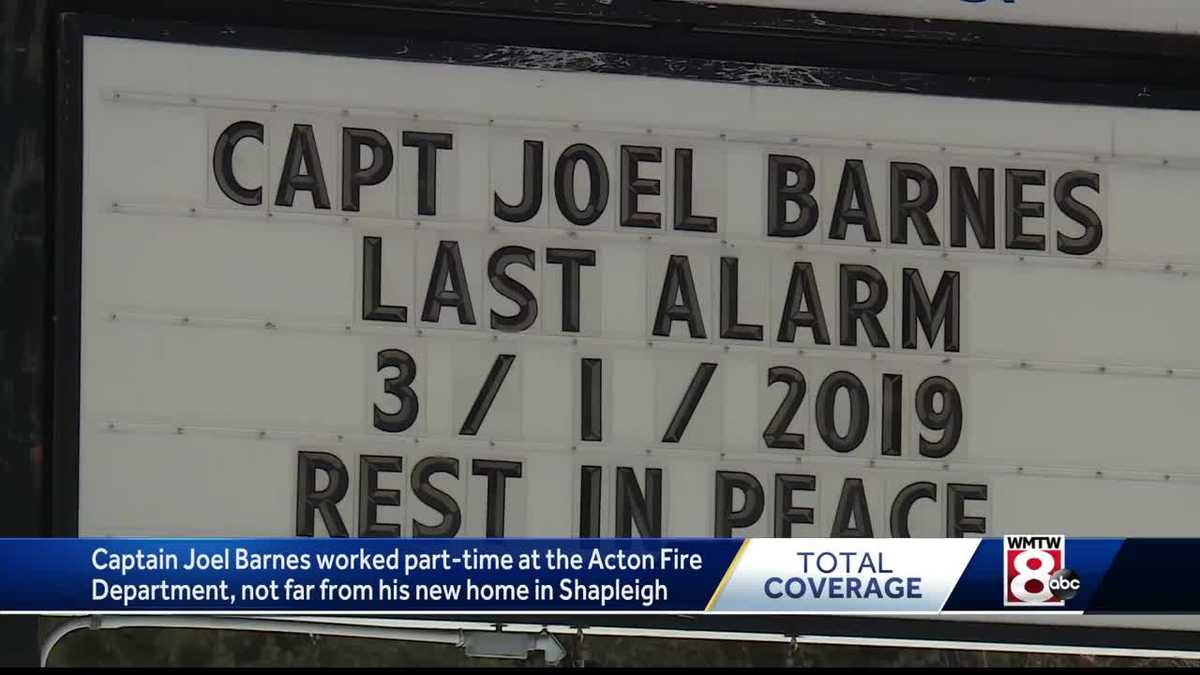 Acton Fire Department remembers fallen firefighter Capt. Joel Barnes
