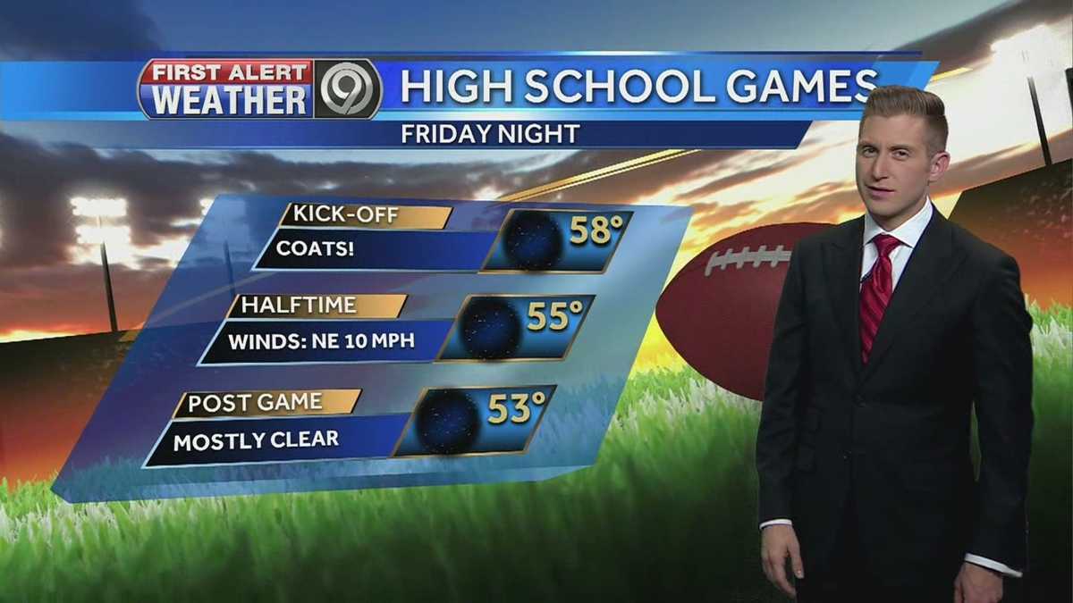 Temps will be chilly for Friday football games