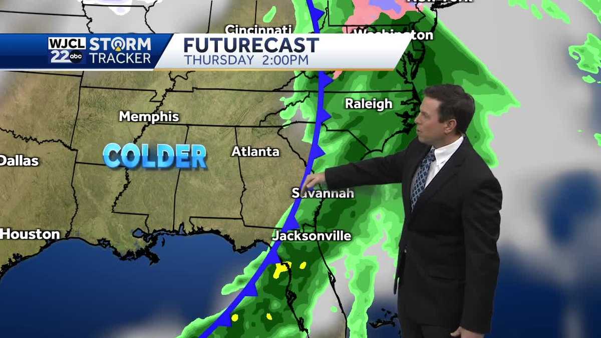Dry weather today but rain and thunderstorms likely by Thursday