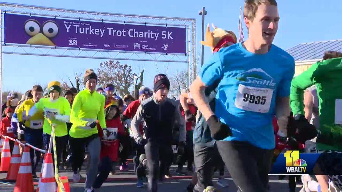 Thousands lace up, bundle up for Y Turkey Trot in Towson