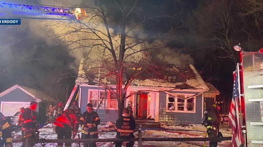 3alarm fire destroys Milford home