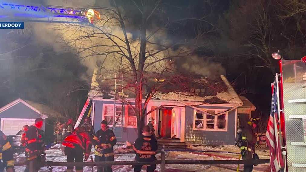 Milford family escapes burning home after son notices smoke