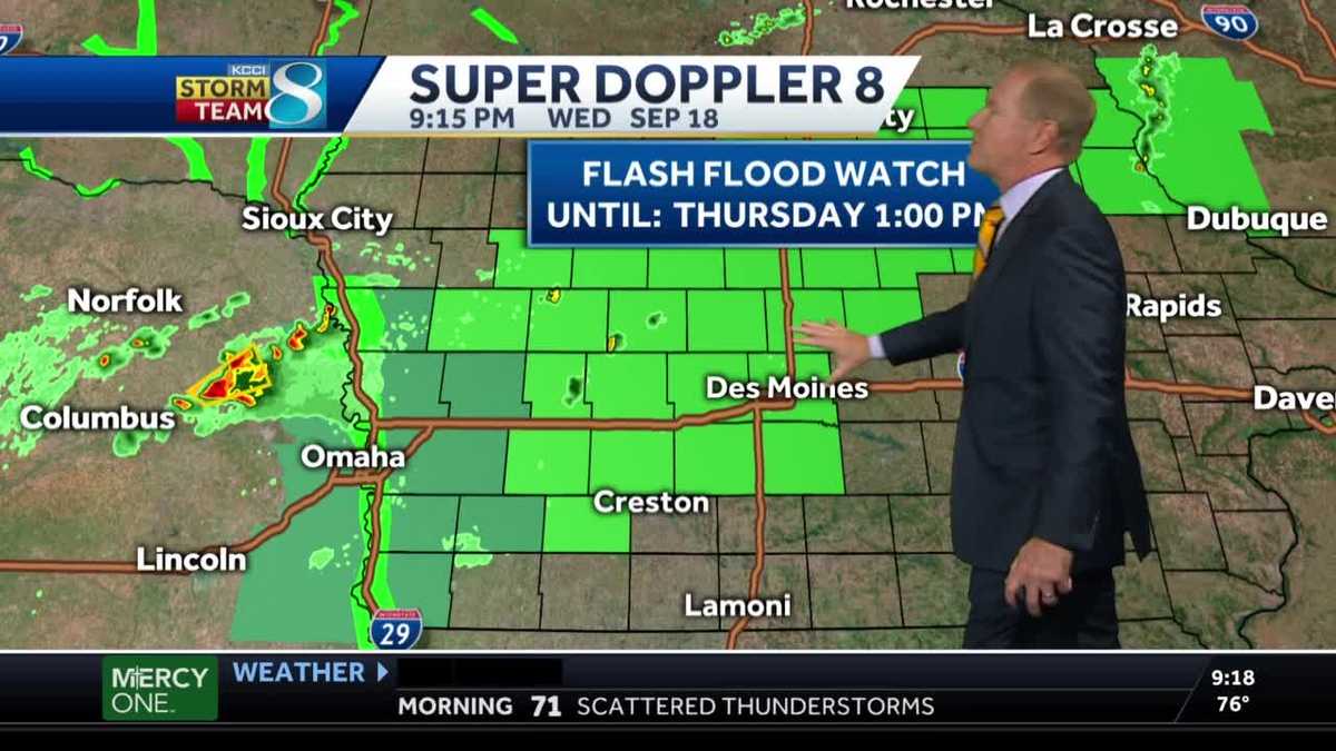 Flash Flood Watch until Thursday afternoon