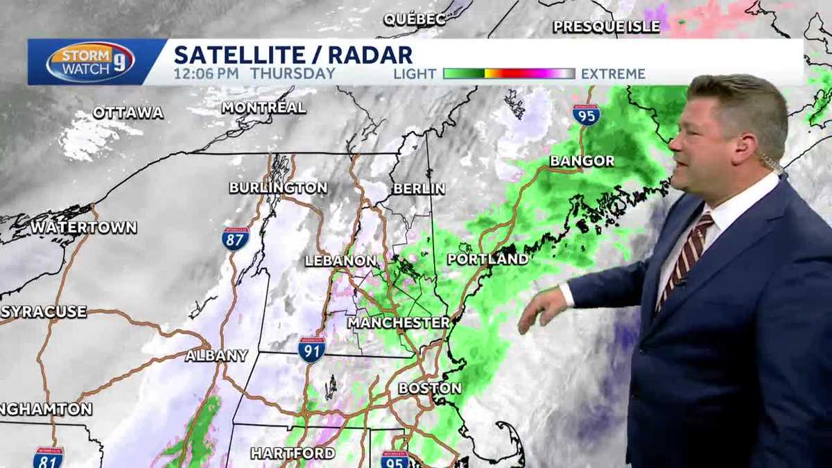 NH forecast video: Possible showers as temperatures fall