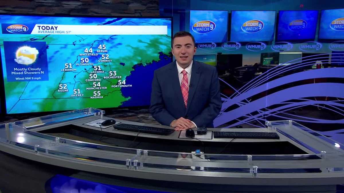 Video: Clouds, mixed showers in northern New Hampshire