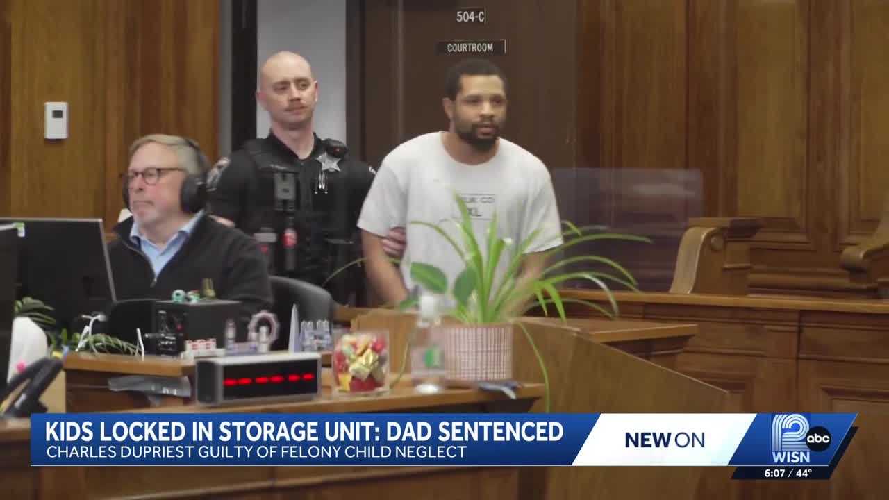 Judge sentences father of children found locked in storage unit to prison time