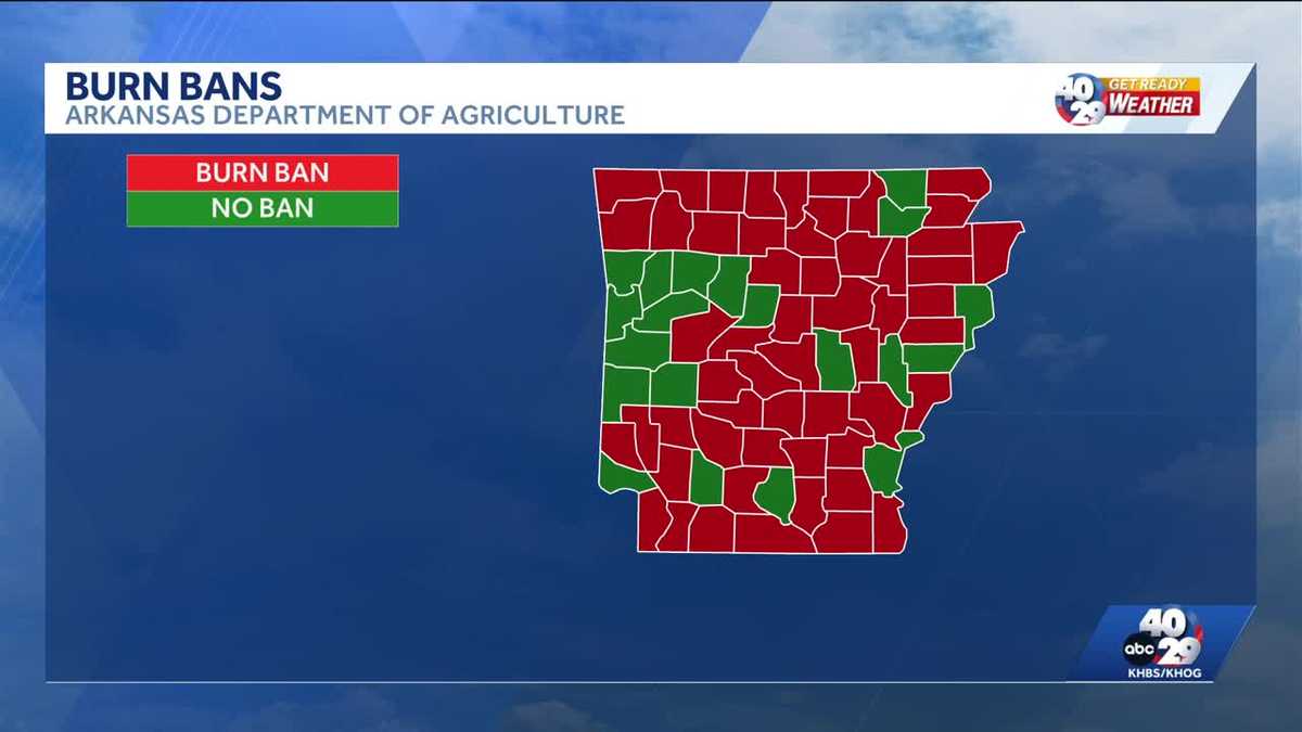 Multiple Northwest Arkansas counties still under burn bans