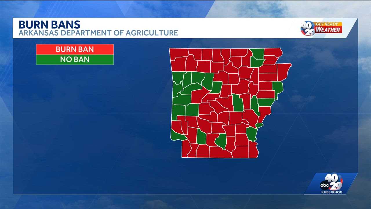 Several Northwest Arkansas counties still under burn bans - KHBS