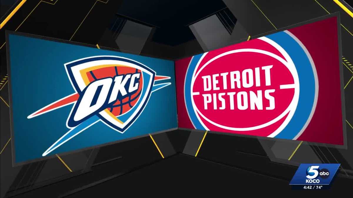 Oklahoma City Thunder face No. 1 Eastern Conference Pistons on the road