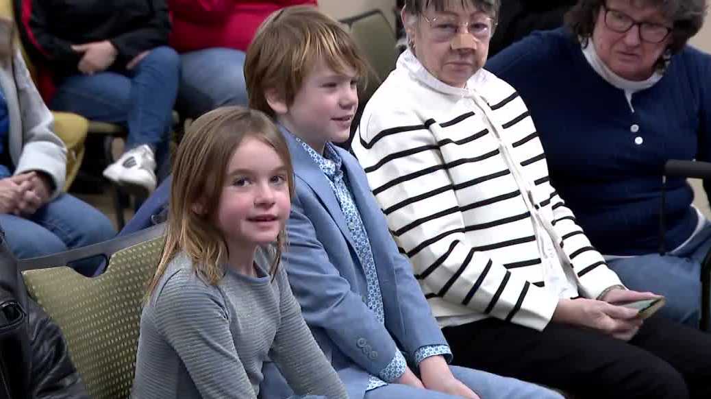 Delafield kid siblings honored for saving grandfather's life