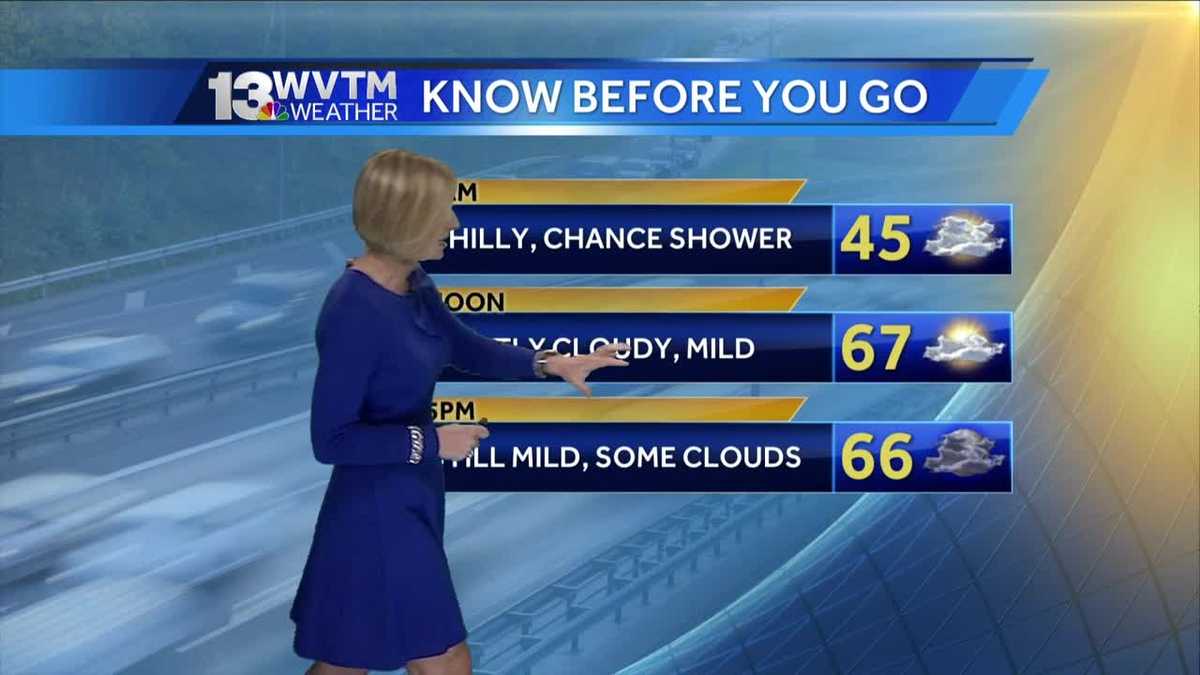 There is a small chance of showers for Tuesday
